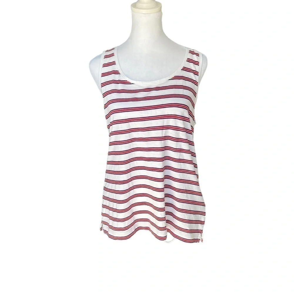 J. Crew - NWT Striped Vintage Slub Cotton Tank Top Sz M